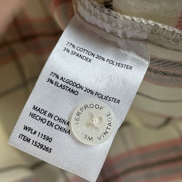 Weatherproof Vintage Women's S Flannel Shirt Button Down a1633 - Picture 7 of 11